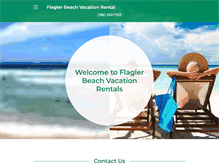 Tablet Screenshot of flaglerbeachvacationrental.com